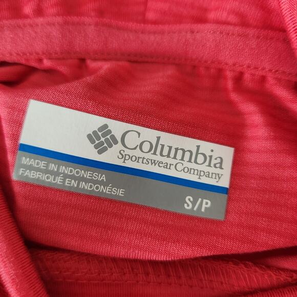 Columbia Piney Ridge Shirt Cowl Neck w/ Drawstrings Subtle Horizontal Stripe - Picture 3 of 10